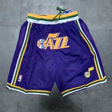 Men NBA 2021 Utah Jazz Purple Shorts 1->utah jazz->NBA Jersey
